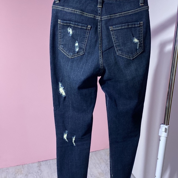 Fashion Nova Jeans 3 distressed high waist skinny summer spring - Picture 7 of 8